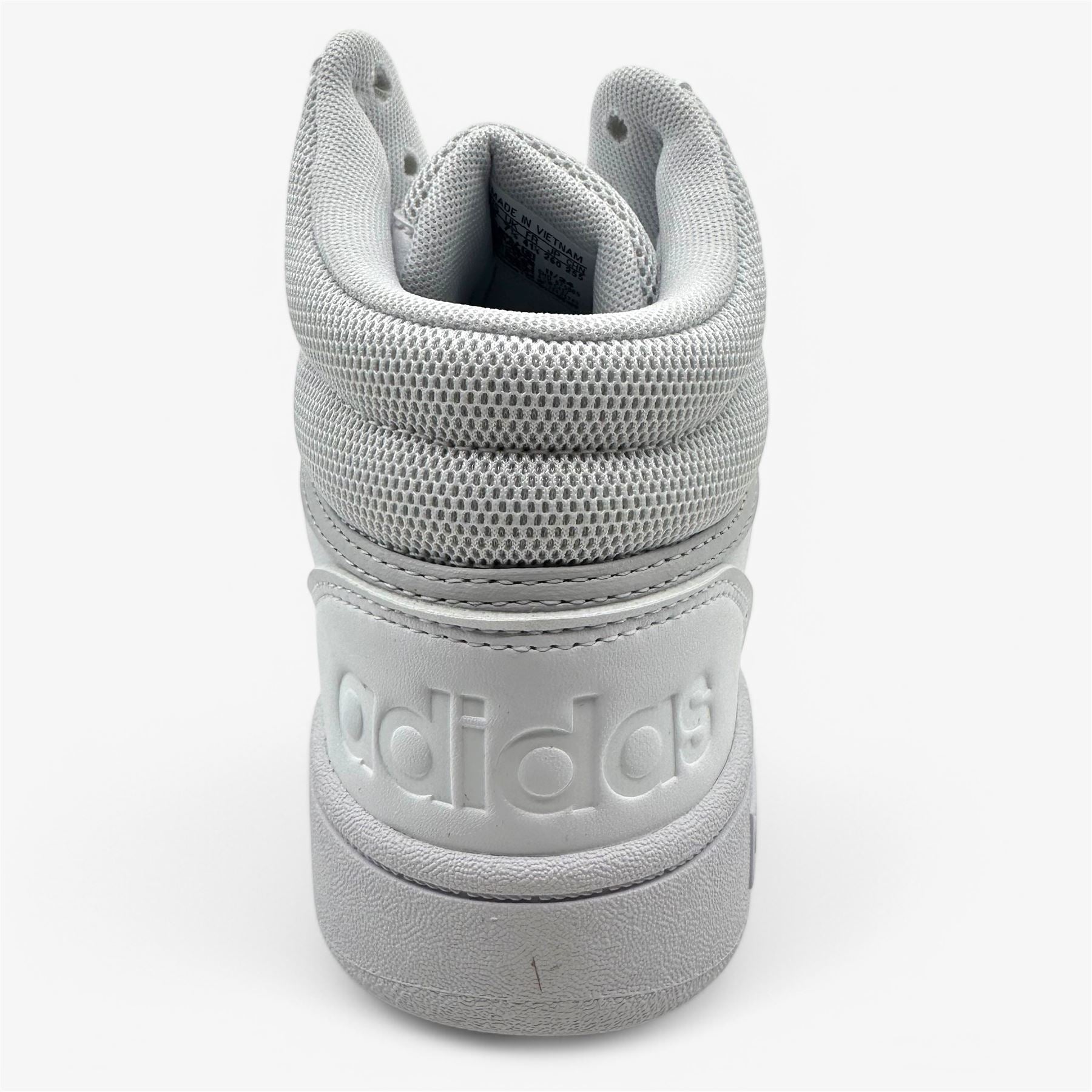Adidas Hoops 3.0 Mid Cloud White Dash Grey Womens Athletic Sneaker