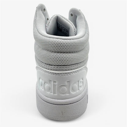 Adidas Hoops 3.0 Mid Cloud White Dash Grey Womens Athletic Sneaker