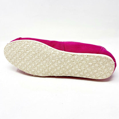 Toms Classics Earthwise Pink Womens Slip On Casual Canvas Flat Shoes