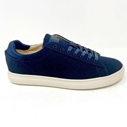 Clae Bradley Textile Deep Navy Wool Cream Mens Casual Sneakers
