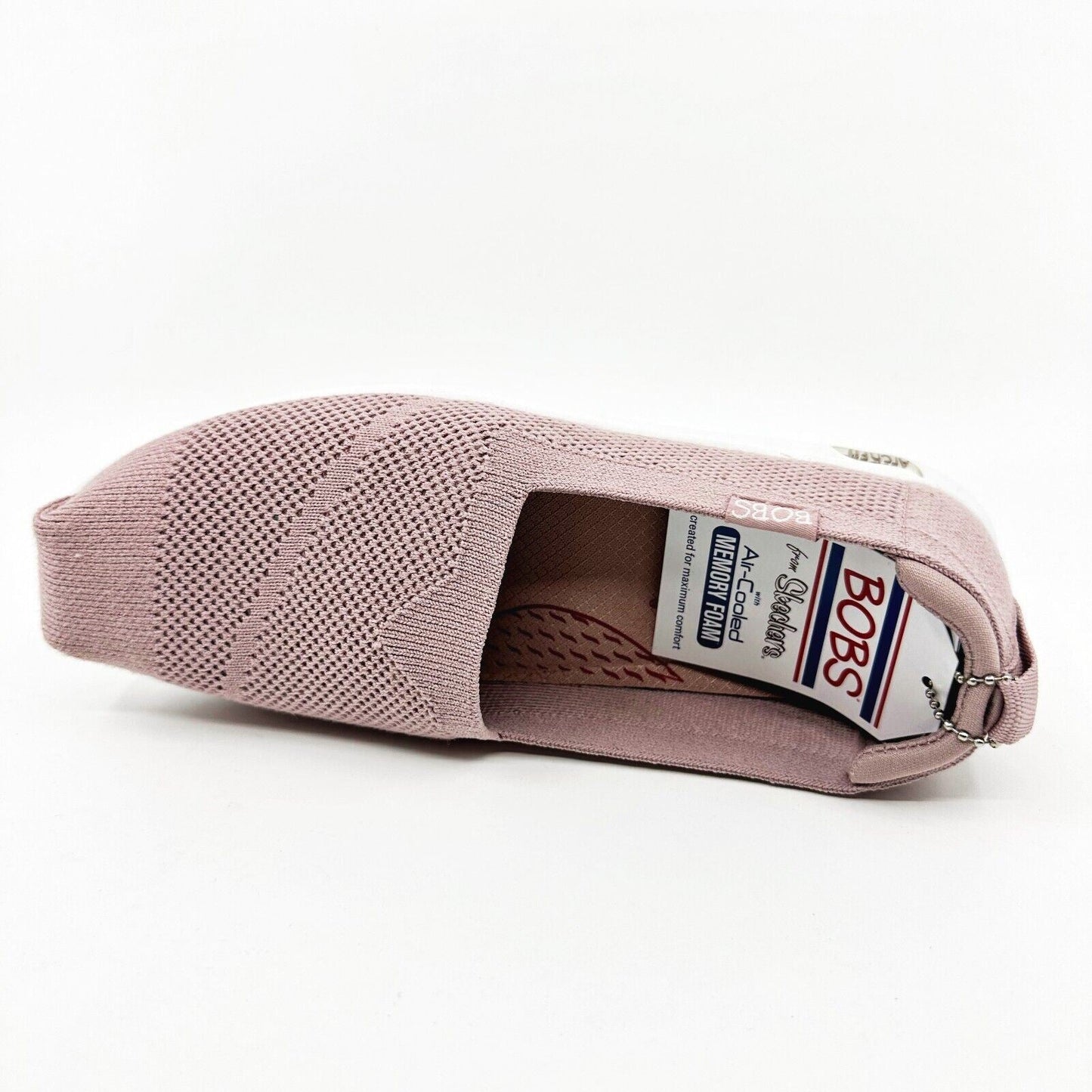 Skechers Arch Fit Plush Breeze Babe Mauve Womens Size 6 Slip On Shoes