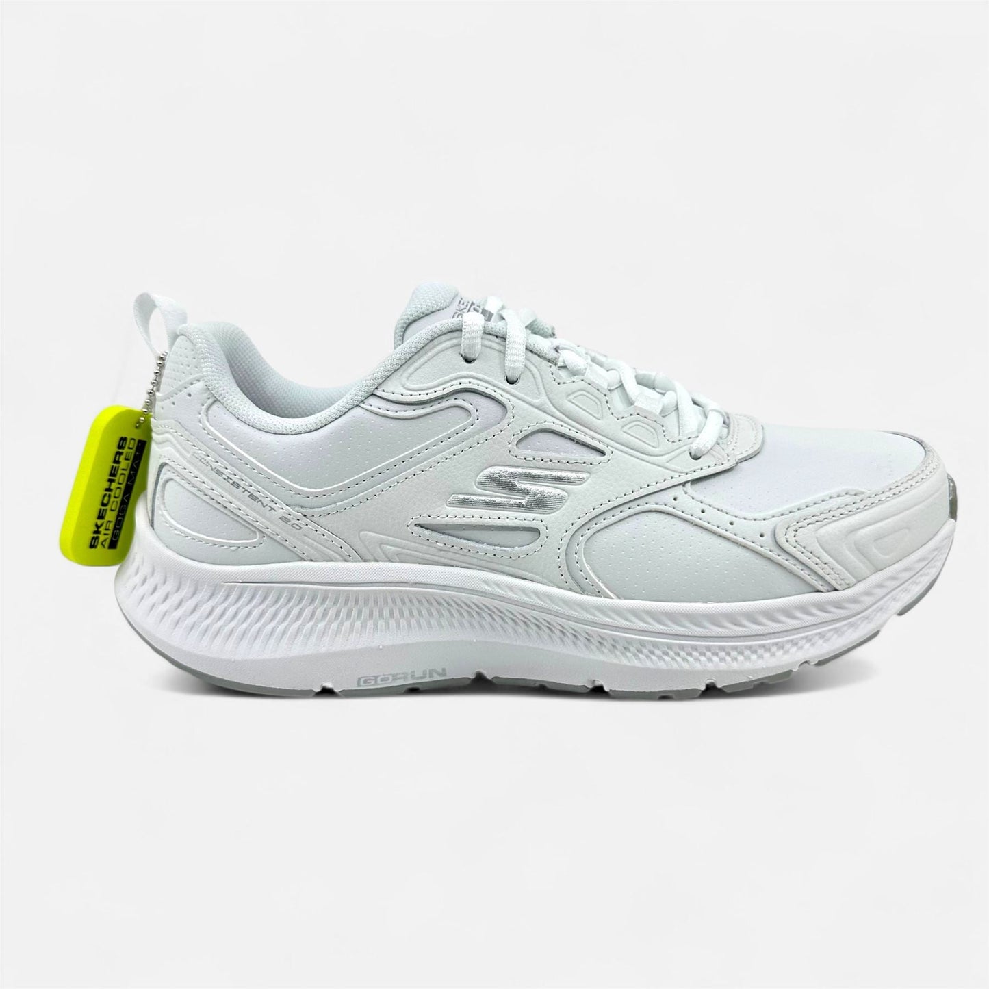 Skechers Go Run Consistent 2.0 Sumpter Trail White Womens Athletic Sneaker