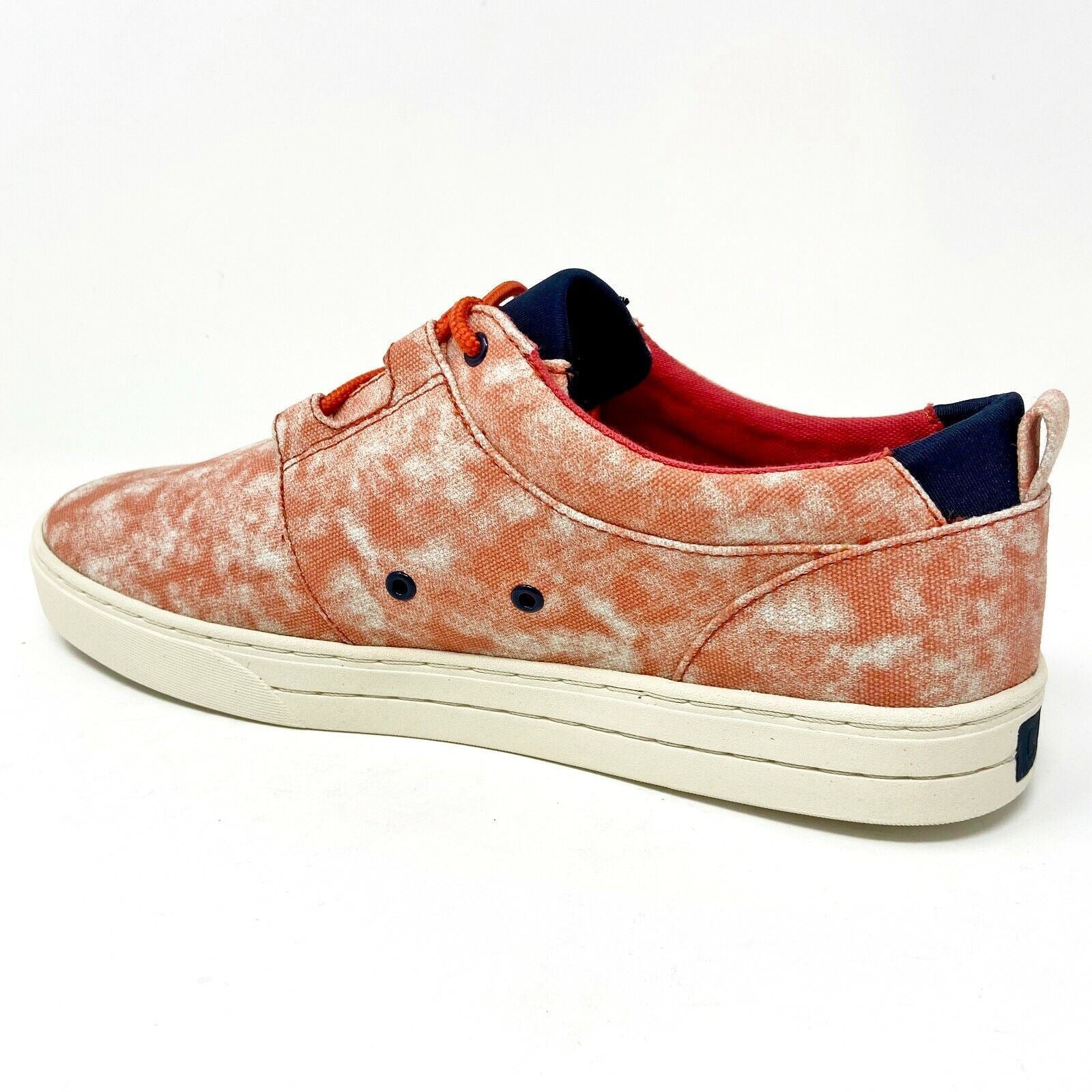 Clae Newman Fire Tie Dye Red Canvas Mens Casual Premium Shoes