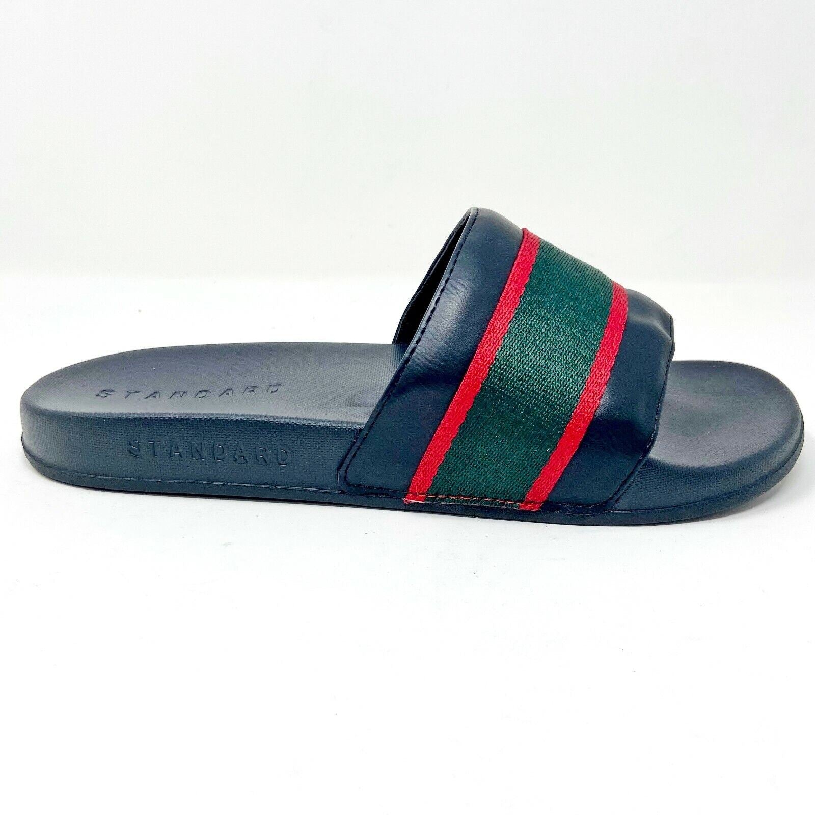 STNDRD Standard Los Angeles Monaco Black Green Red Mens Sandals