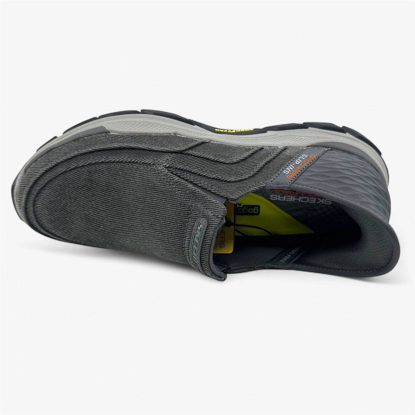 Skechers Respected Holmgren Charcoal Mens Athletic Goodyear Outsole Sneaker