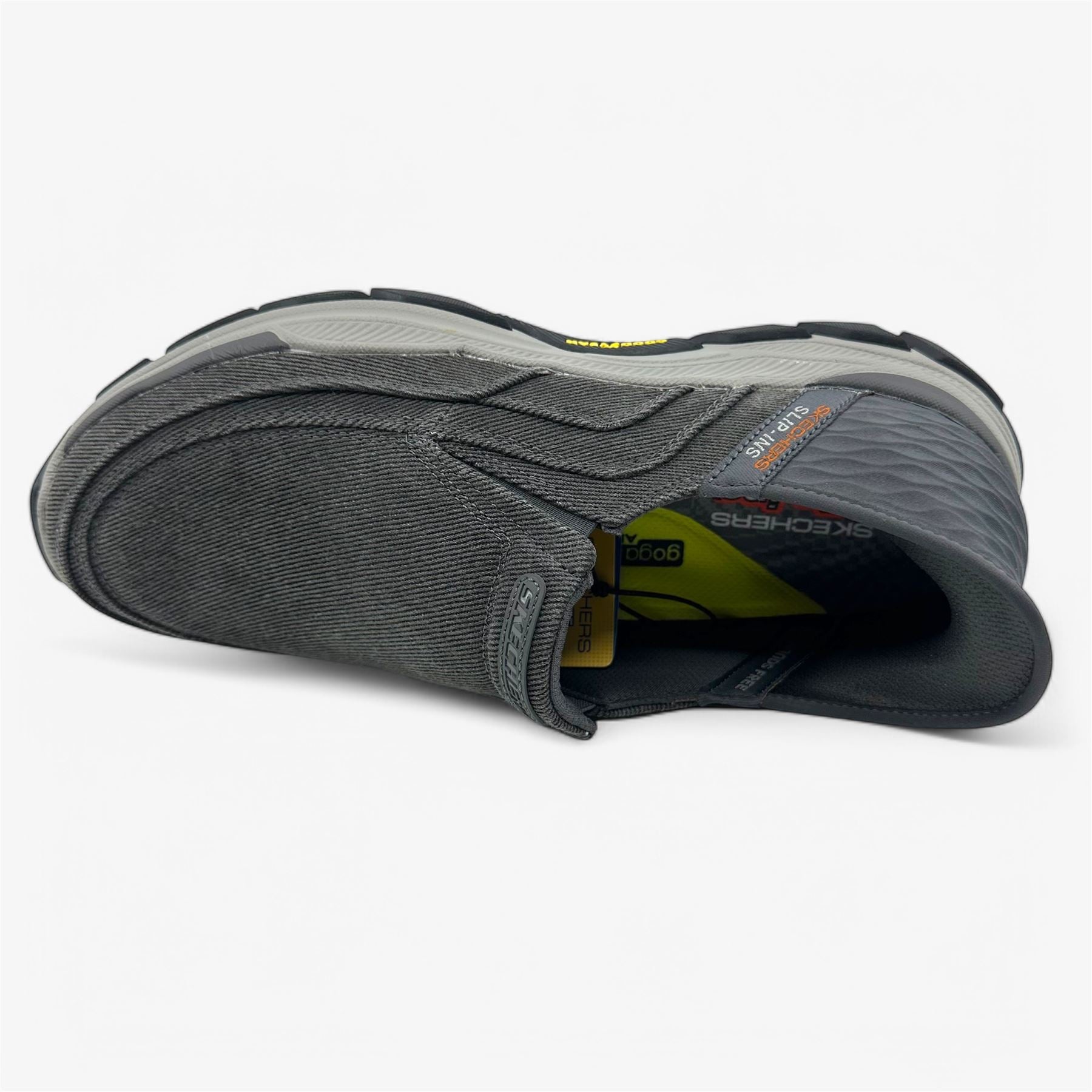 Skechers Respected Holmgren Charcoal Mens Athletic Goodyear Outsole Sneaker