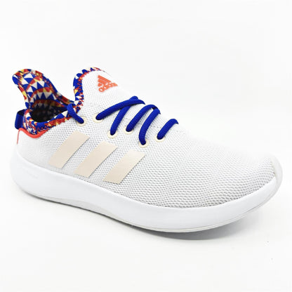 Adidas Cloudfoam Pure SPW Cloud White Orange Red Womens Athletic Sneakers