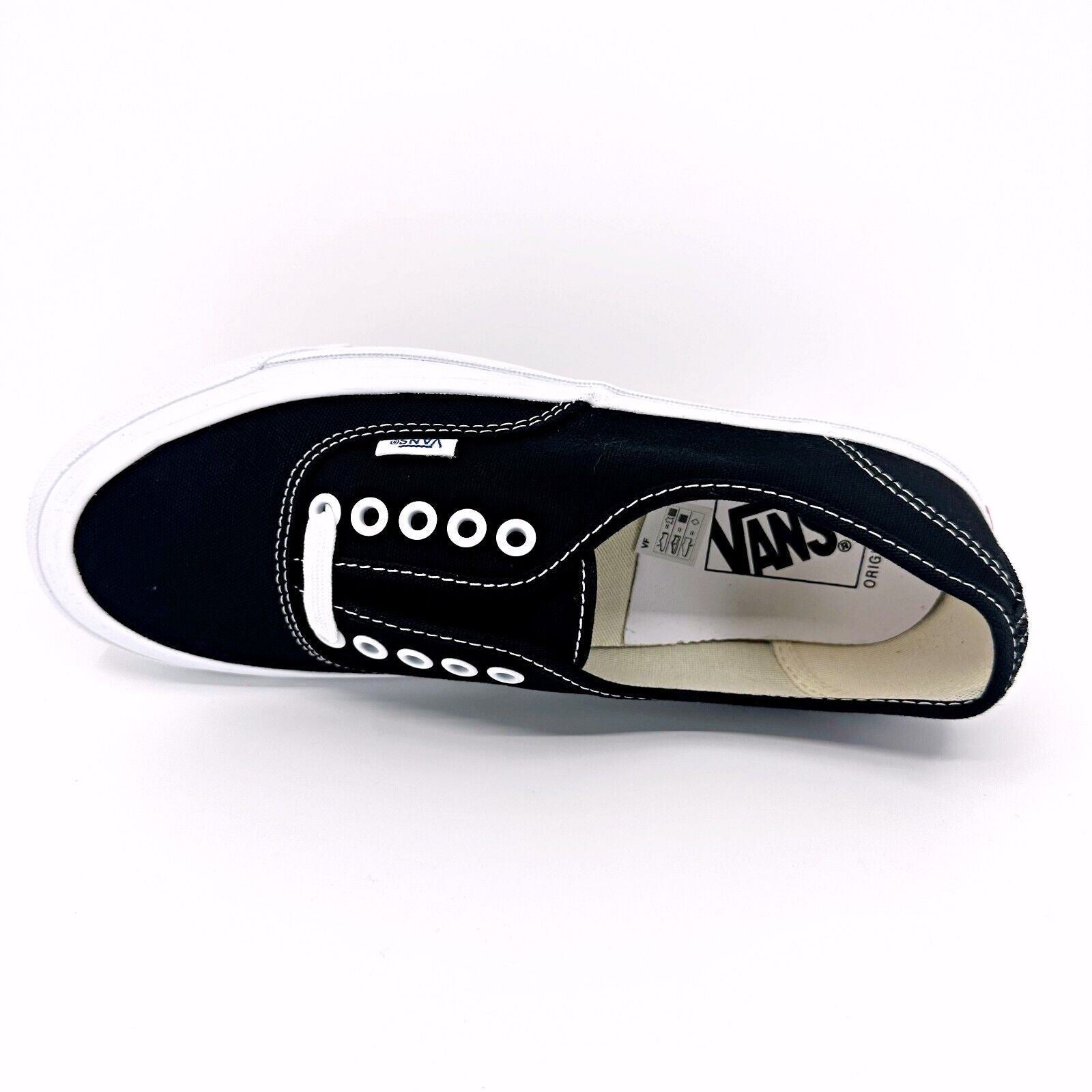 Vans Vault OG Authentic LX (Canvas) Black True White Womens Sneakers