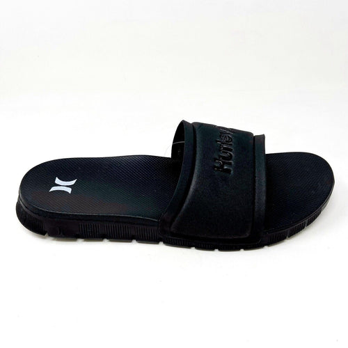 Hurley Fusion Slide Black Womens Size 11 Sandals Slide AJ0058 010