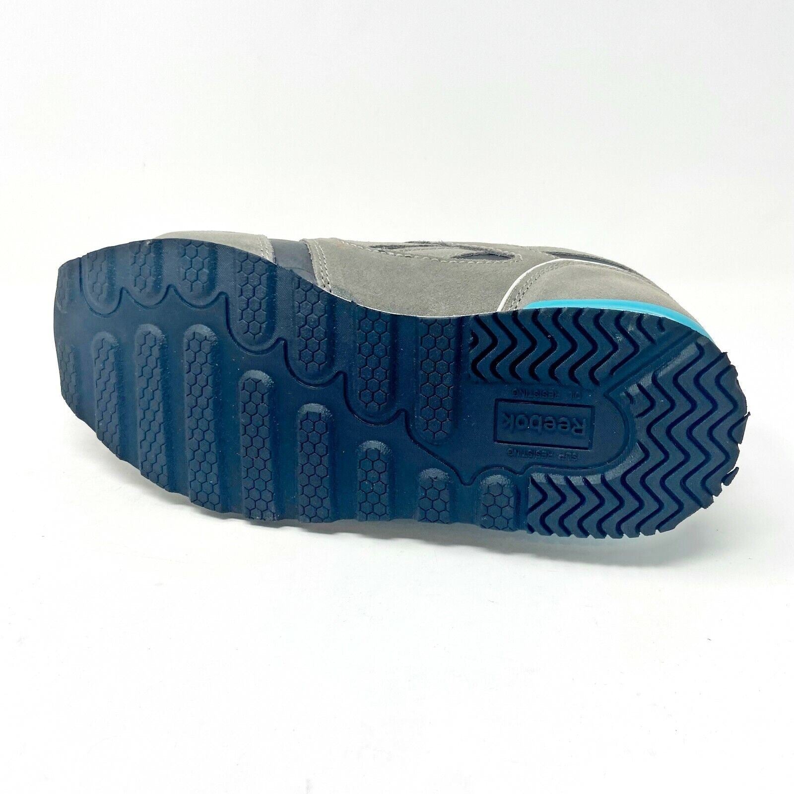 Reebok Work Prelaris Grey Blue Retro Womens Size 7.5 Wide Comp Toe Shoes SRB977