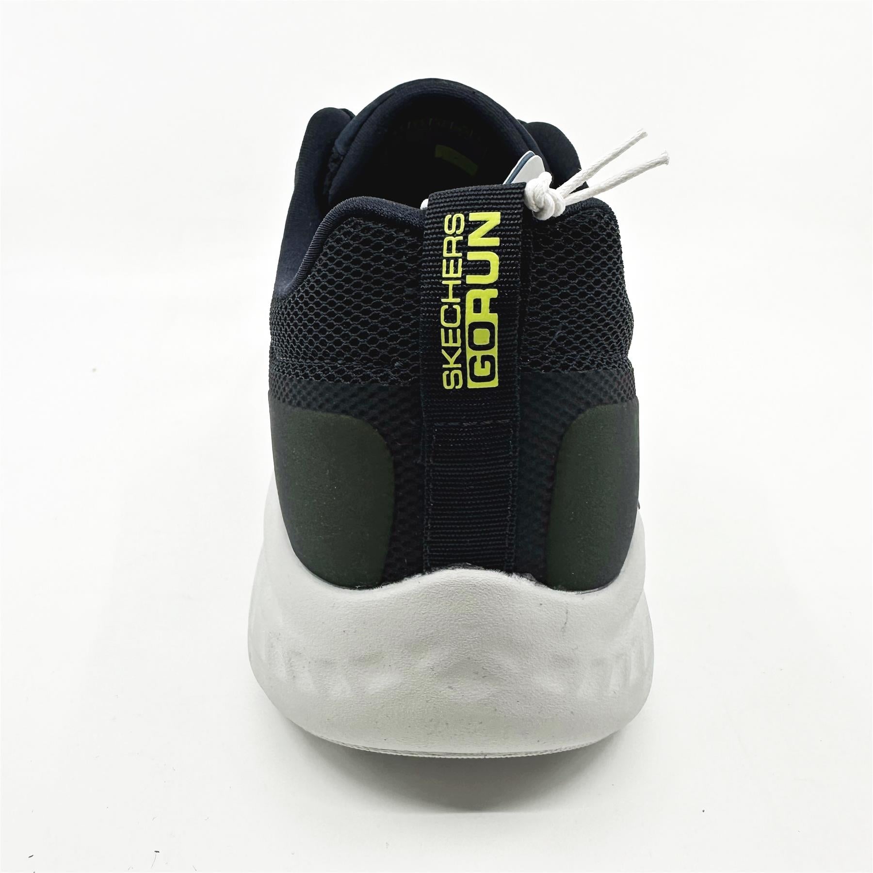 Skechers Go Run Lite Navy Lime Mens Slip On Sneakers