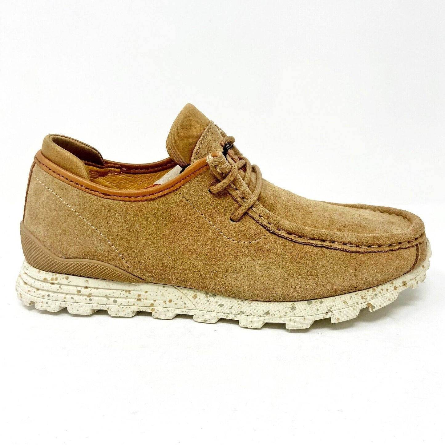 Clae Hopper Cinnamon Beige Suede Mens Size 7 Premium Sneakers
