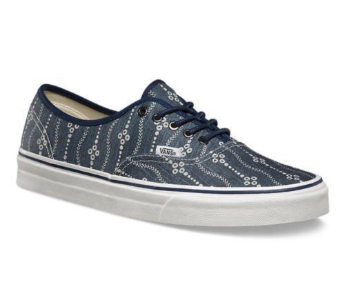 VANS Authentic (Indigo) Mood Indigo Navy Blue White Womens Casual Shoes