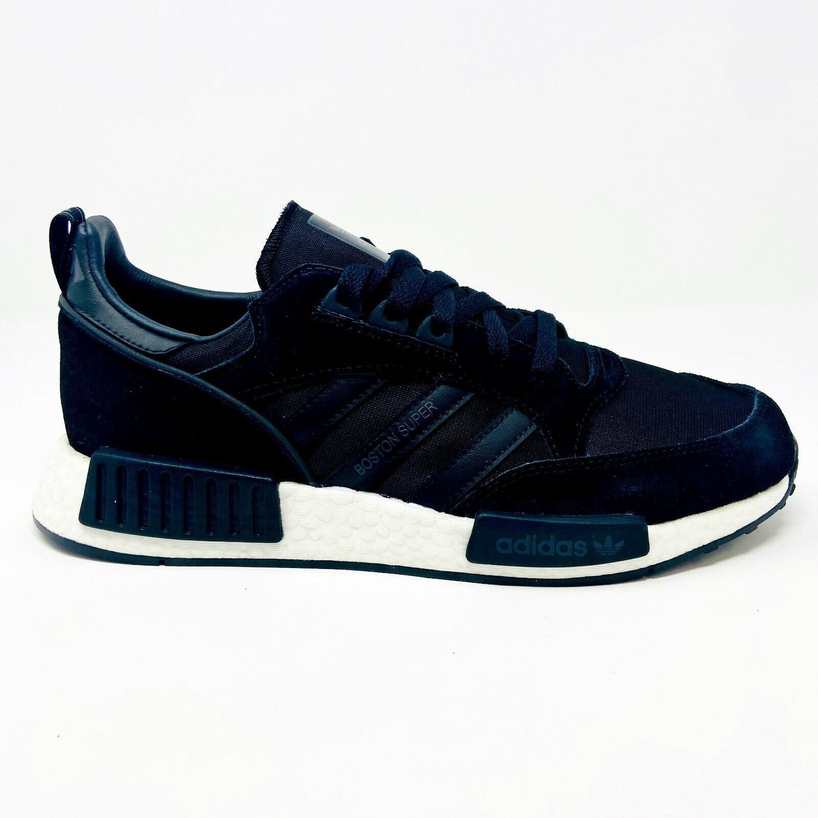 Adidas Originals Boston Super X R1 Boost Black White Mens Running Shoes EE3654
