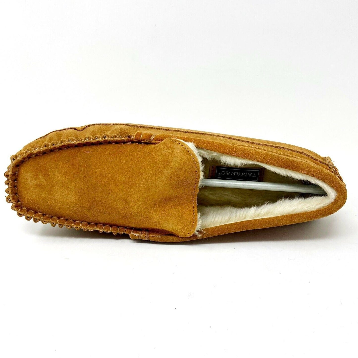 Tamarac Venetian Tan Cowhide Moccasin Mens Slip On Comfort Slippers