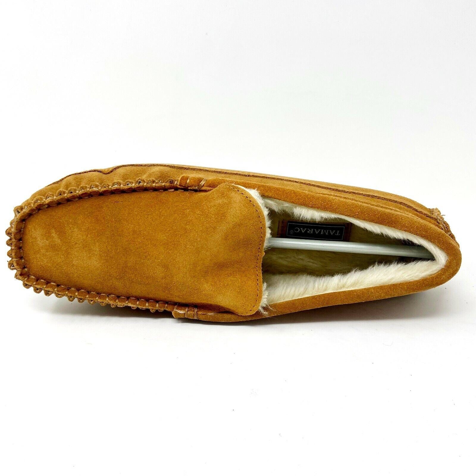 Tamarac Venetian Tan Cowhide Moccasin Mens Slip On Comfort Slippers