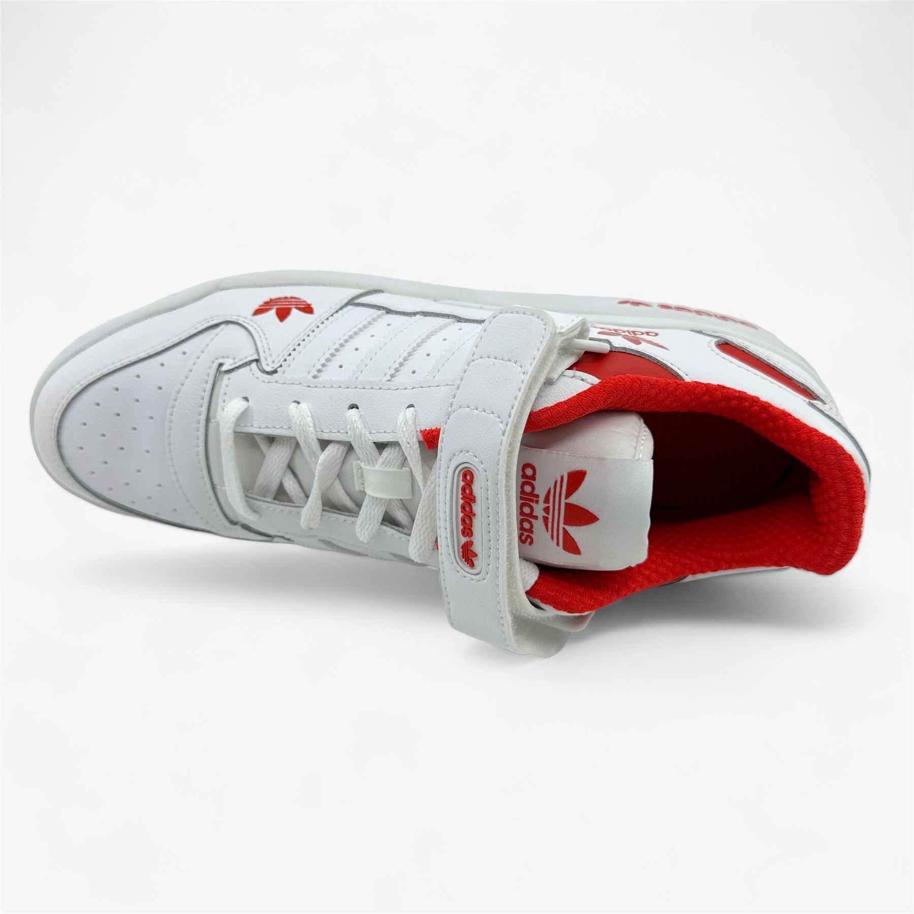 Adidas Forum Low Cloud White Red Mens Size 10 Athletic Sneaker