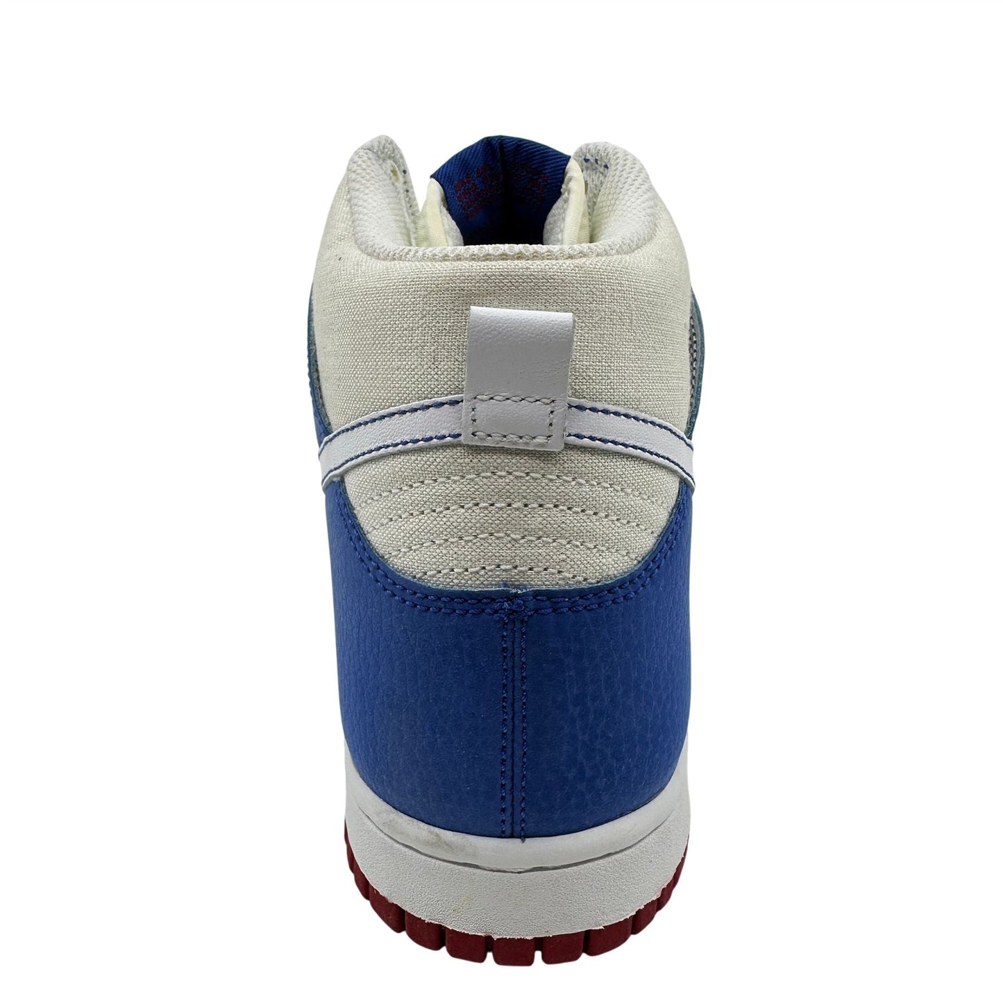 Nike Dunk High White Blue Red Womens Athletic Sneaker