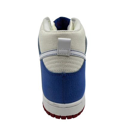 Nike Dunk High White Blue Red Womens Athletic Sneaker