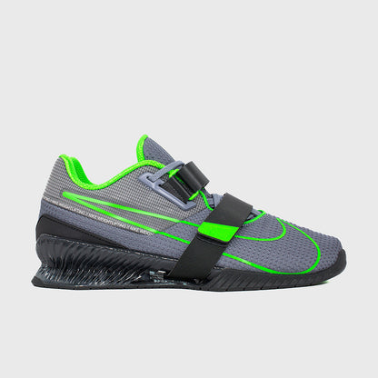 Nike - Romaleos 4 Weightlifting Shoes - ASHEN SLATE/GREEN STRIKE-ANTHRACITE