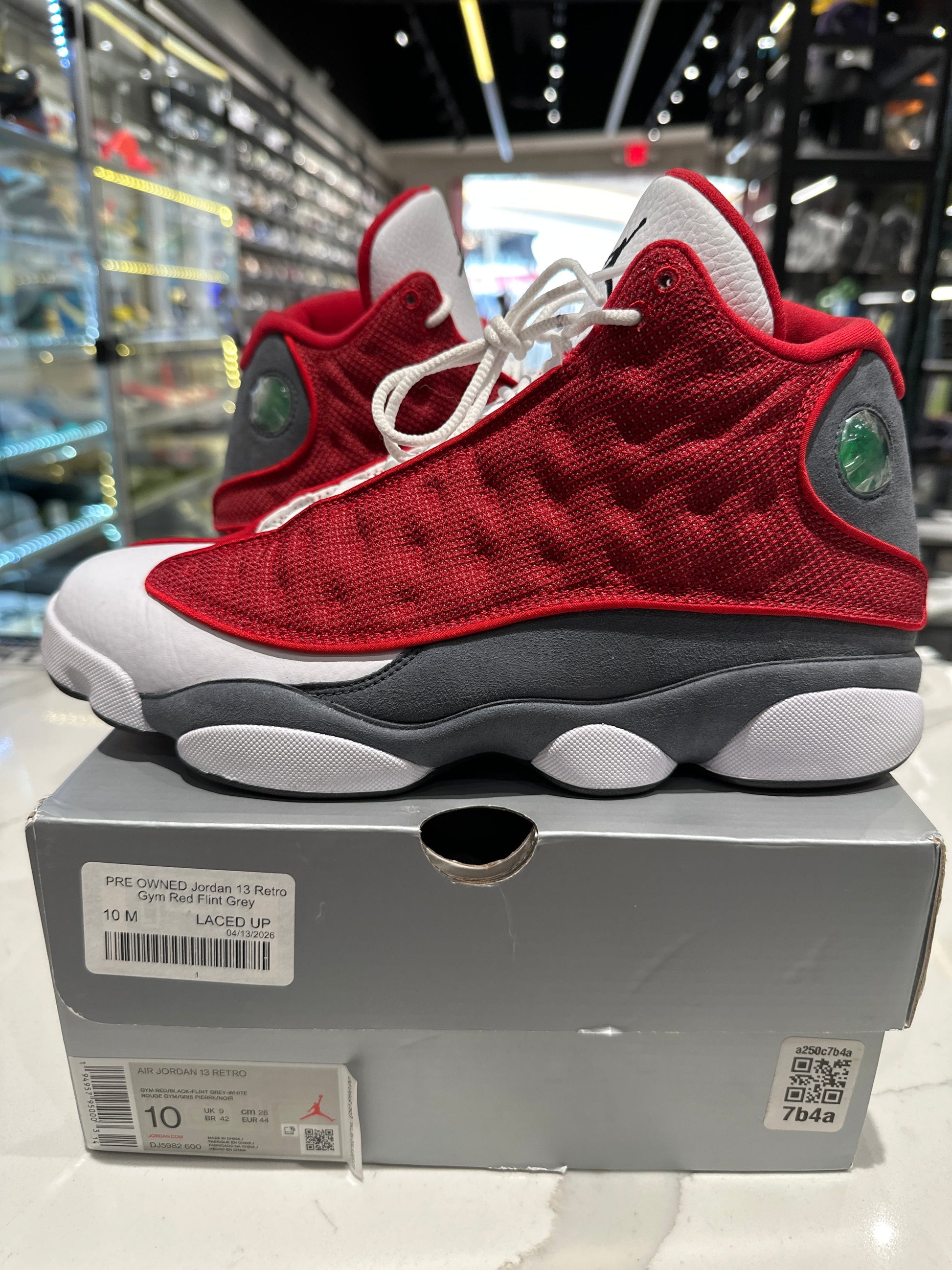 PRE OWNED Jordan 13 Retro Gym Red Flint Grey