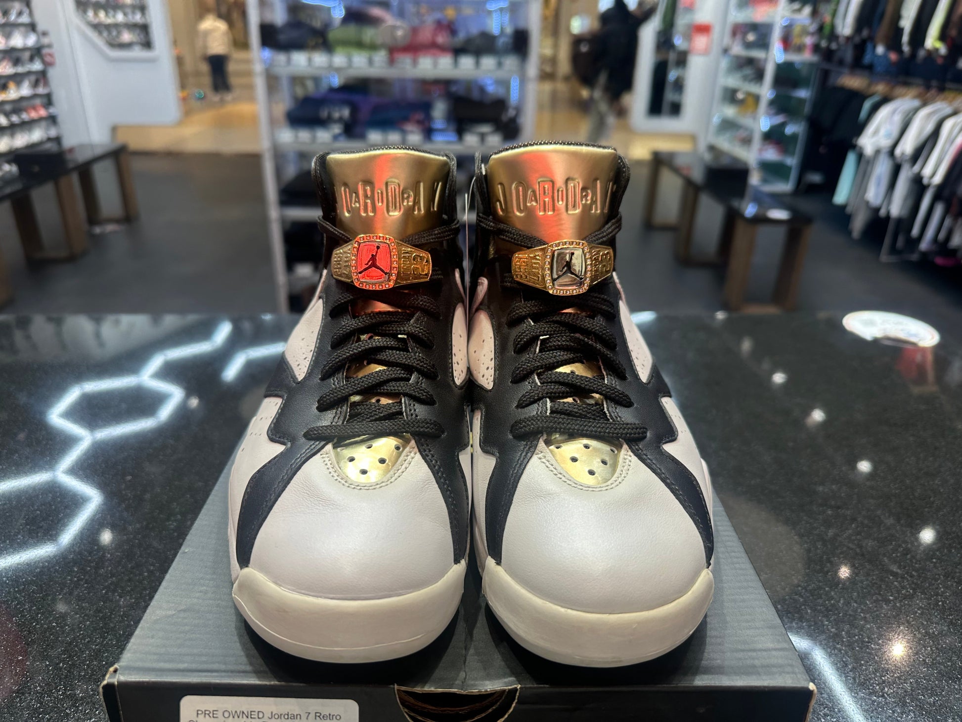PRE OWNED Jordan 7 Retro Championship Pack Champagne