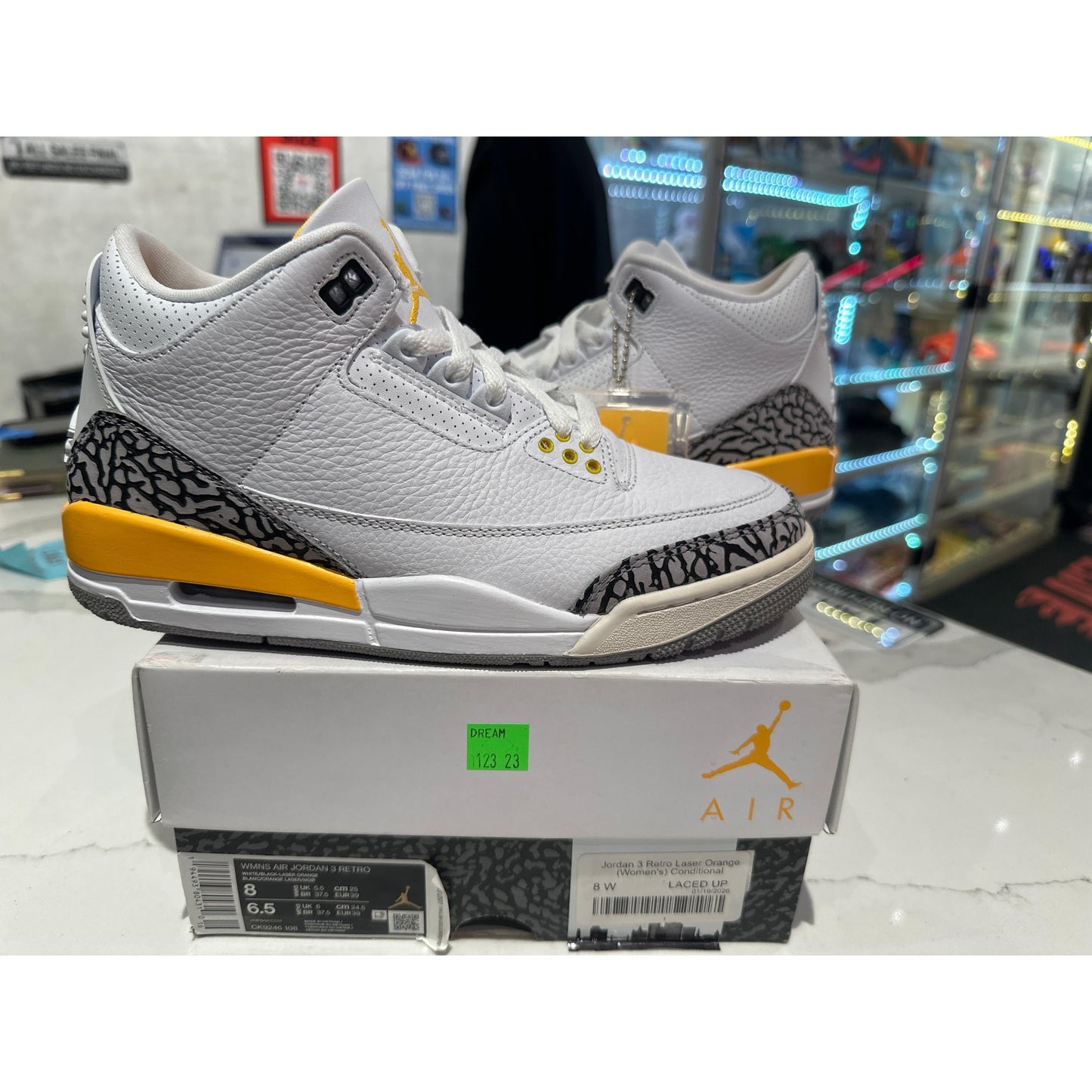 Jordan 3 Retro Laser Orange (Women's) Conditional
