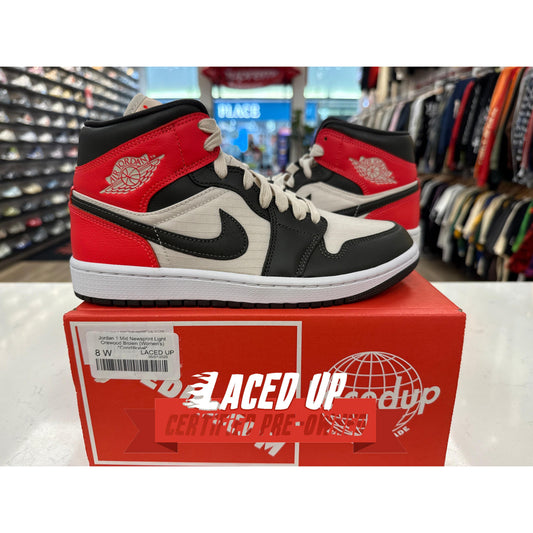 Jordan 1 Mid Newsprint Light Orewood Brown (Women's) *Conditional*