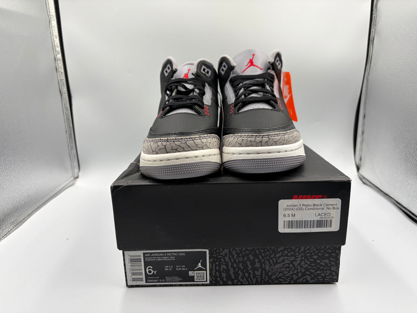 Jordan 3 Retro Black Cement (2024) (GS) Conditional  No Box