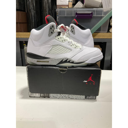 PRE OWNED Jordan 5 White Cement *Conditional DS*