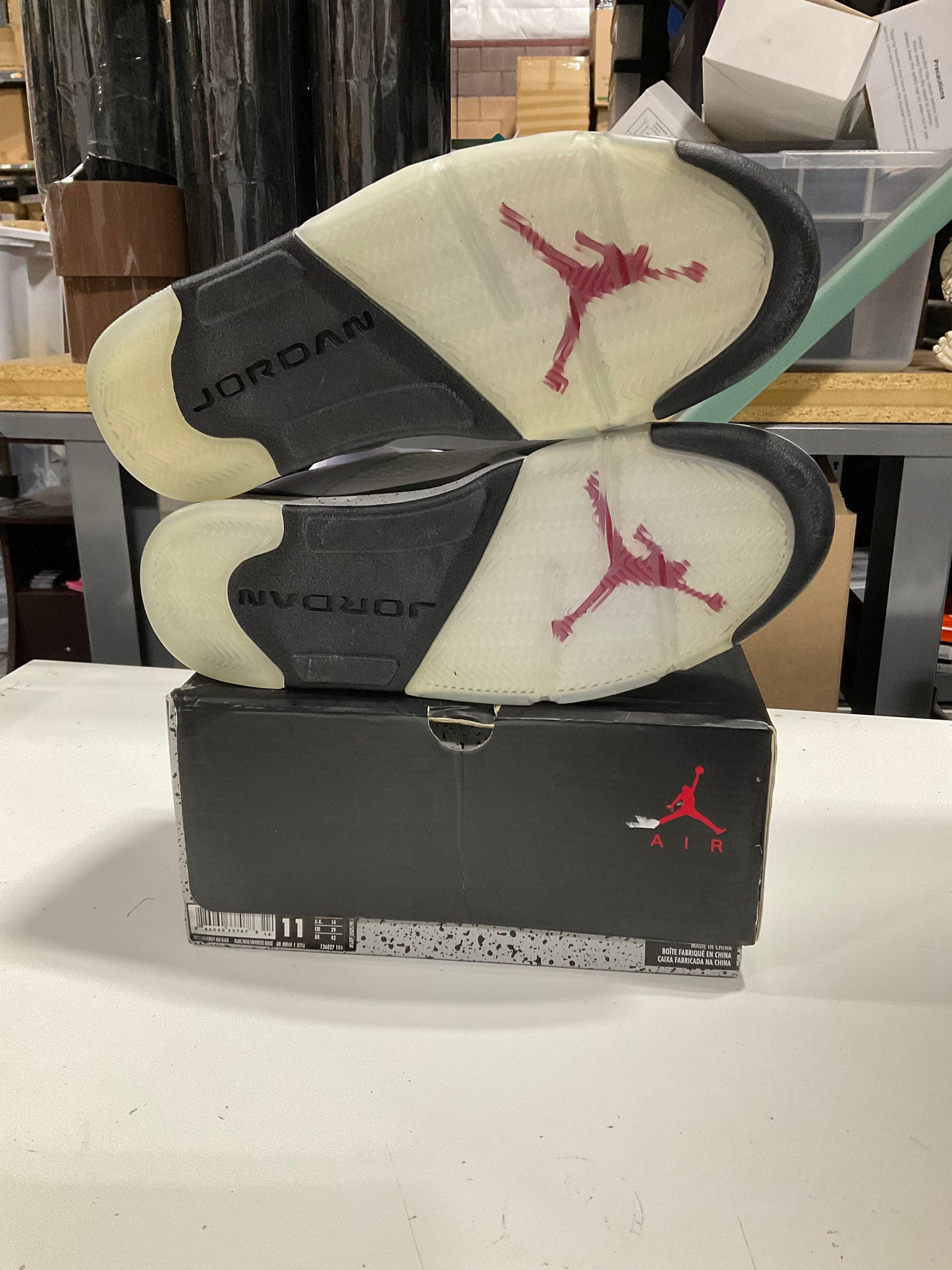 PRE OWNED Jordan 5 White Cement *Conditional DS*