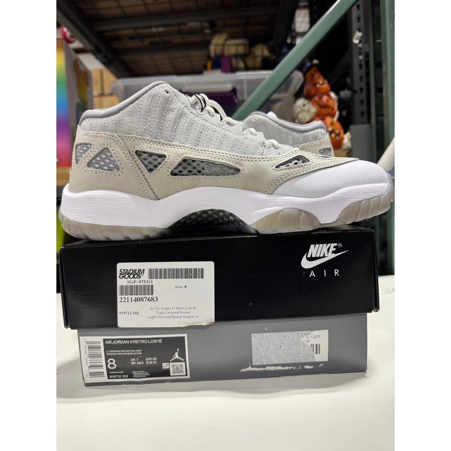 *Conditional* Air Jordan 11 Retro Low IE 'Light Orewood Brown' M 2022