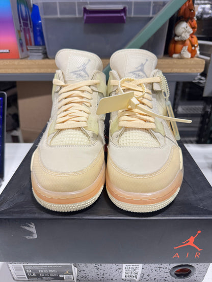 PRE OWNED (Tried On) Jordan 4 Retro Off-White Sail (W)