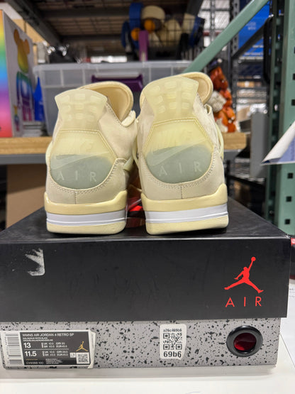 PRE OWNED (Tried On) Jordan 4 Retro Off-White Sail (W)