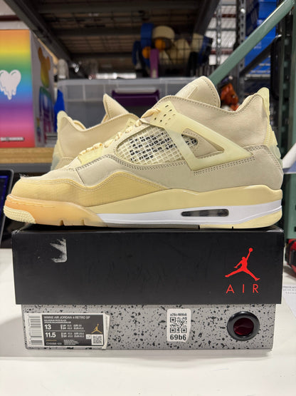 PRE OWNED (Tried On) Jordan 4 Retro Off-White Sail (W)