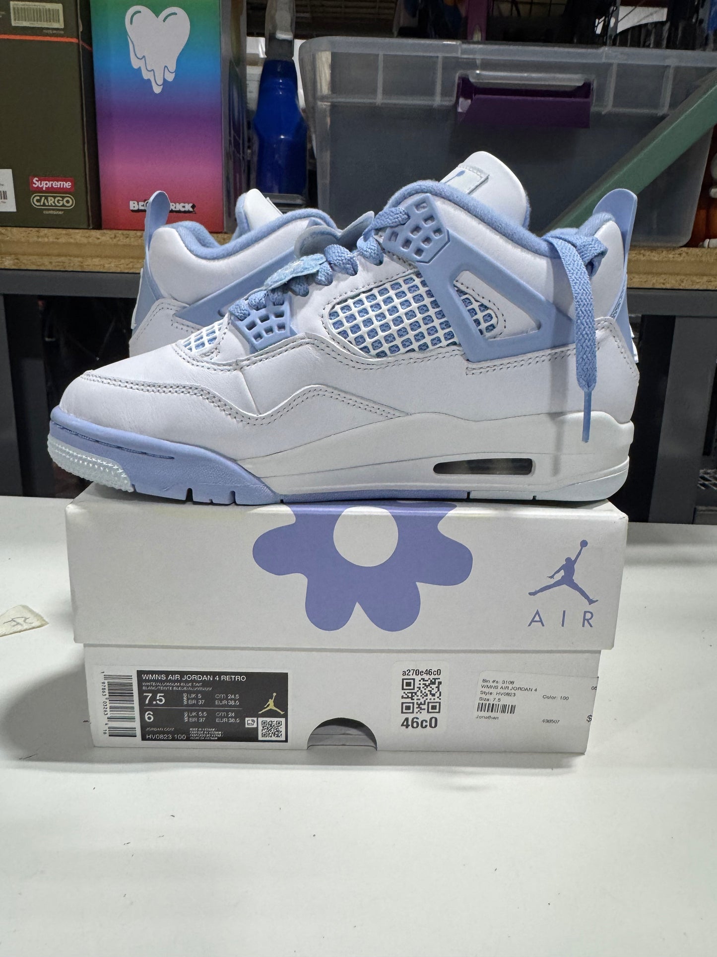 *Conditional* Jordan 4 Retro Forget Me Not (W)