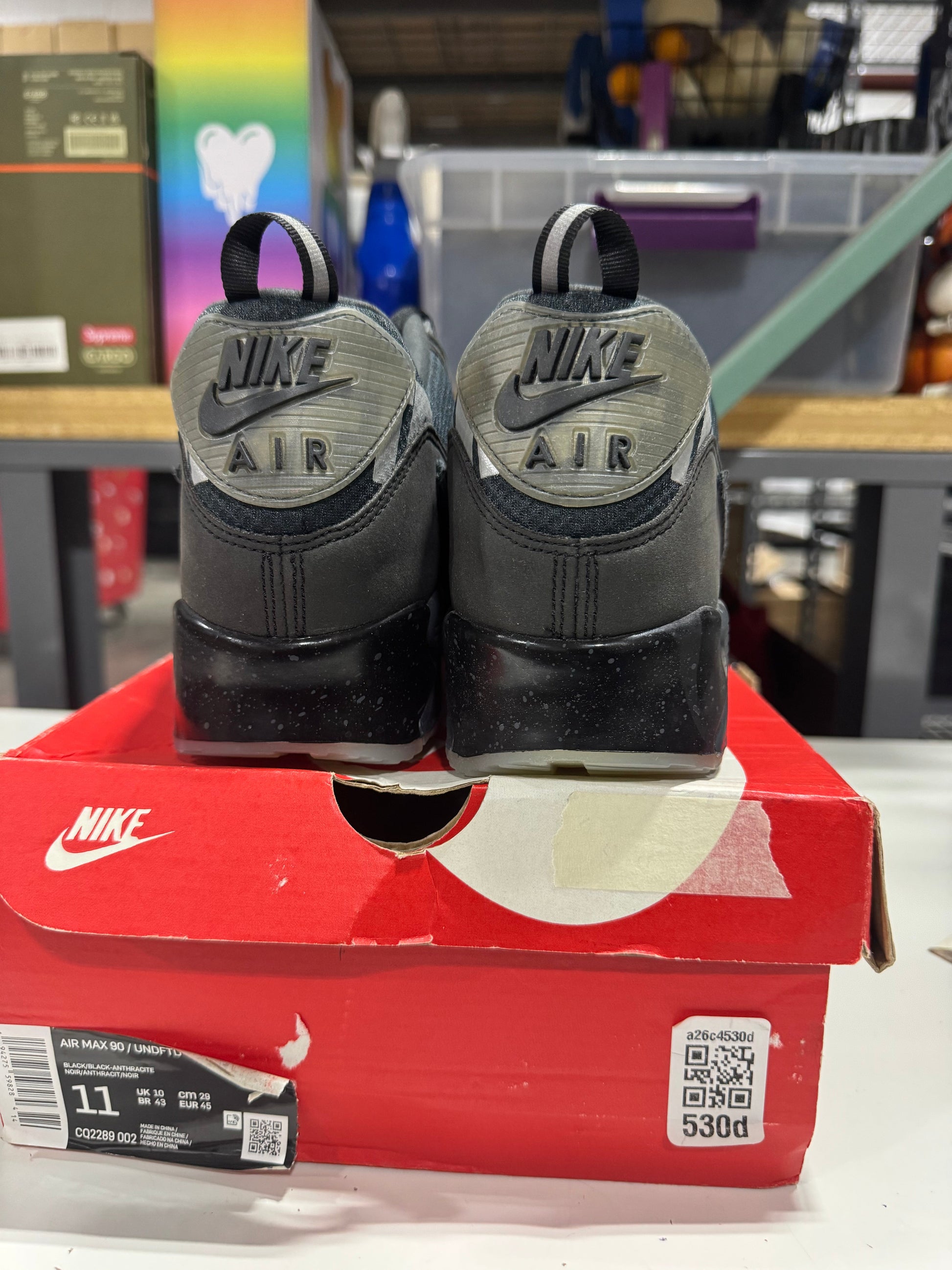 *Conditional* Nike Air Max 90 20 Undefeated Black