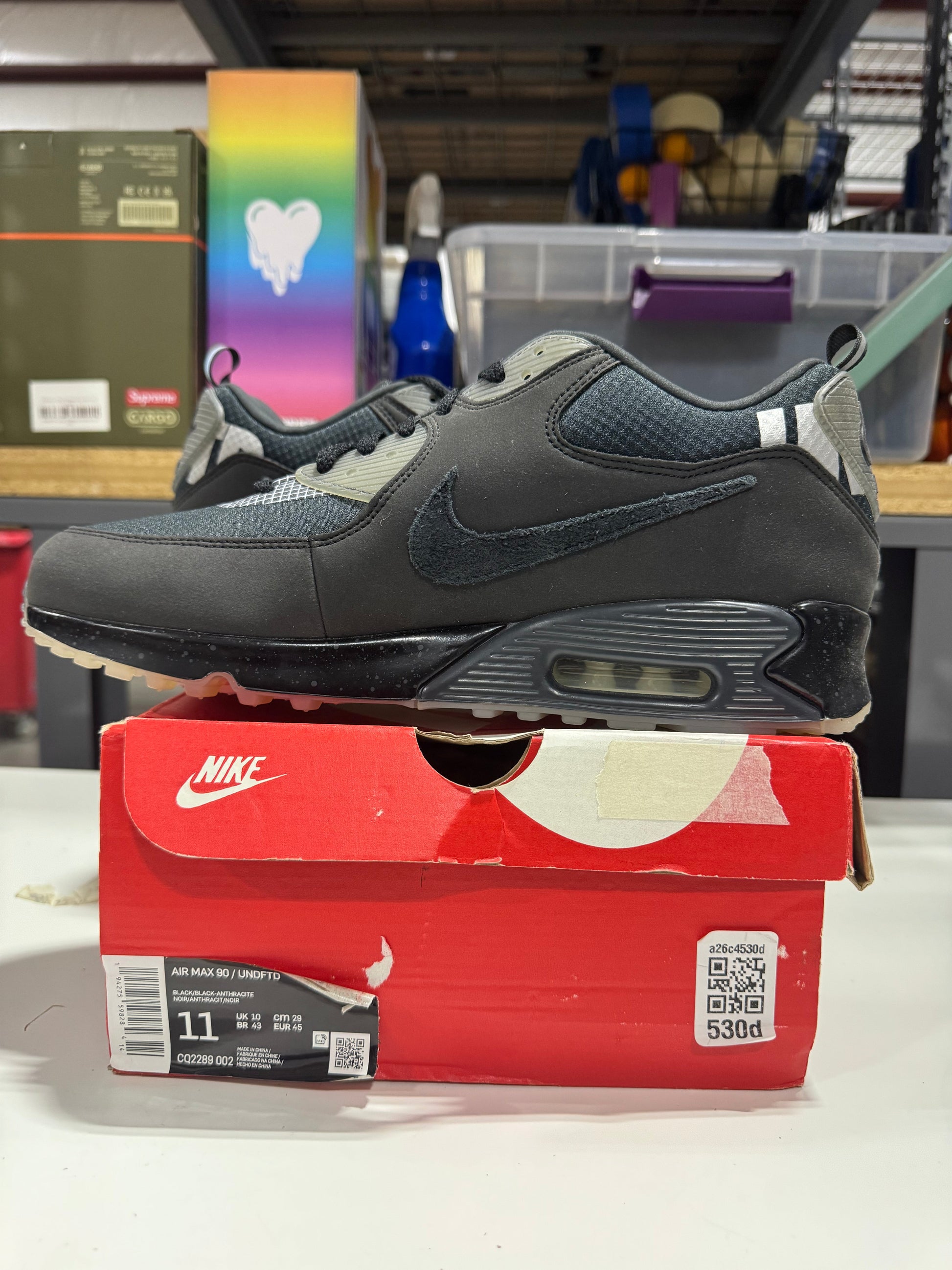 *Conditional* Nike Air Max 90 20 Undefeated Black