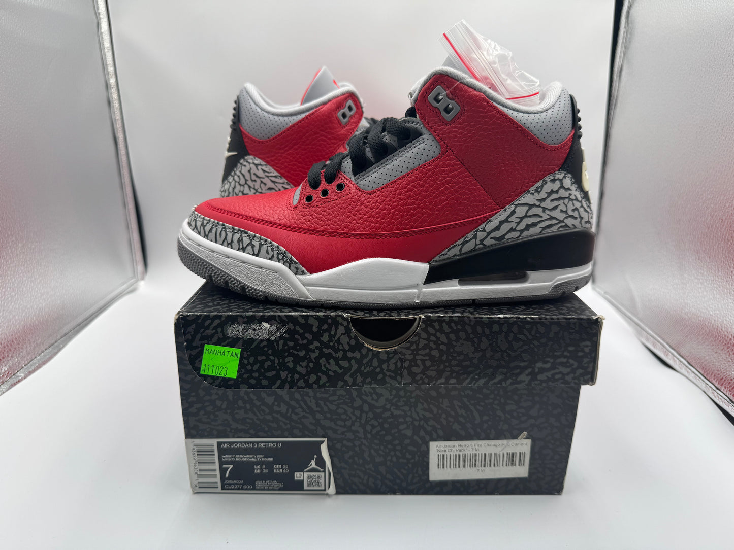 PRE OWNED Air Jordan Retro 3 "Red Cement" GS Conditional