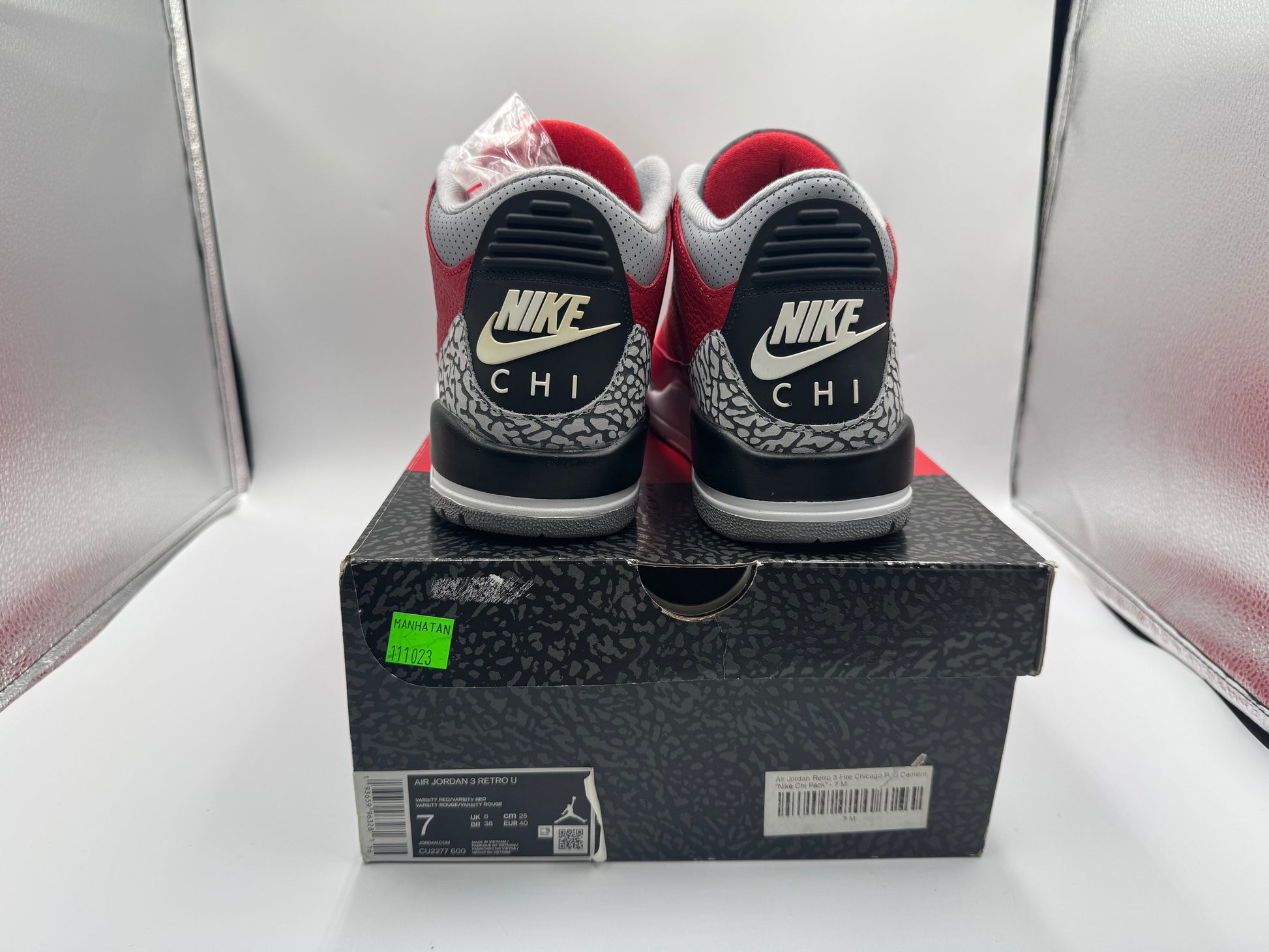 PRE OWNED Air Jordan Retro 3 "Red Cement" GS Conditional