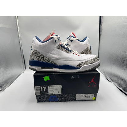 PRE OWNED Air Jordan retro 3 "True Blue" 2016 Conditional