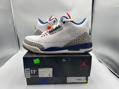 PRE OWNED Air Jordan retro 3 "True Blue" 2016 Conditional