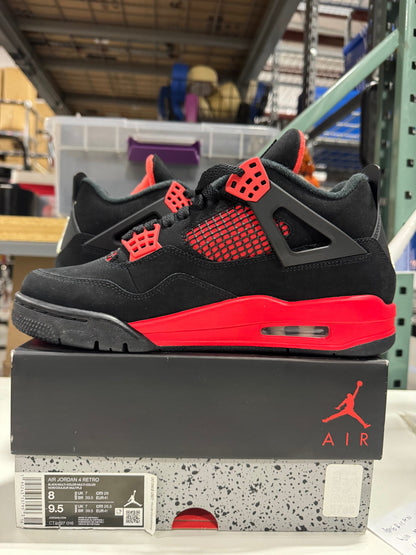 PRE OWNED (VNDS) Jordan 4 Retro Red Thunder