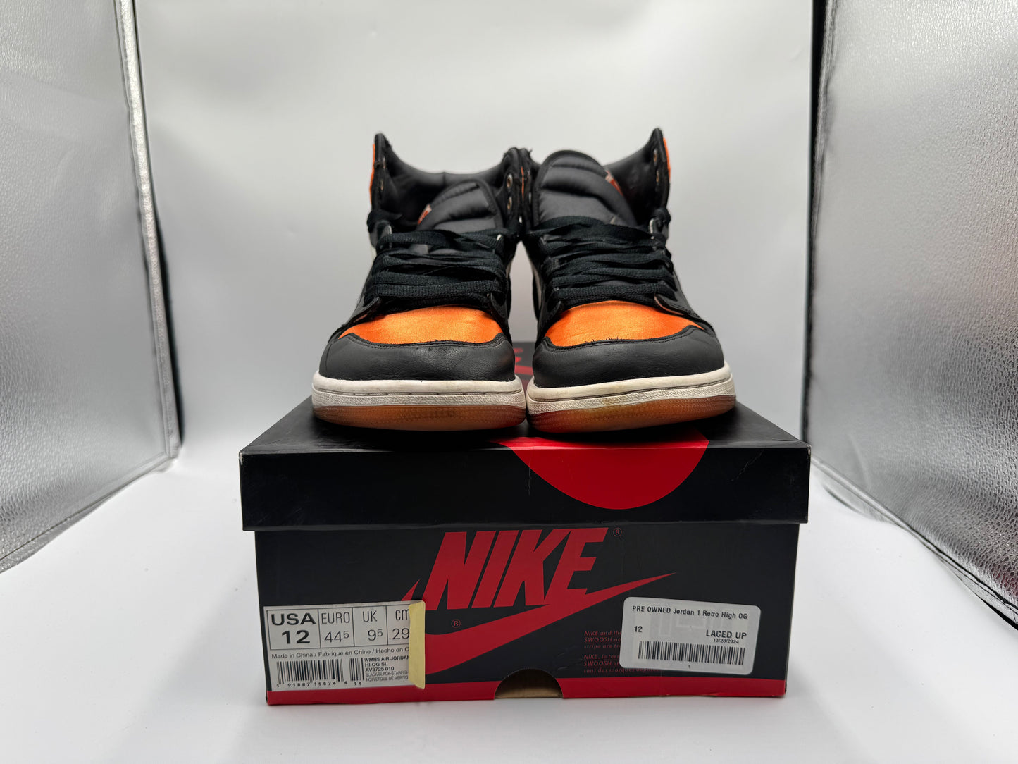 PRE OWNED Jordan 1 Retro High OG Satin Shattered Backboard (Women's)
