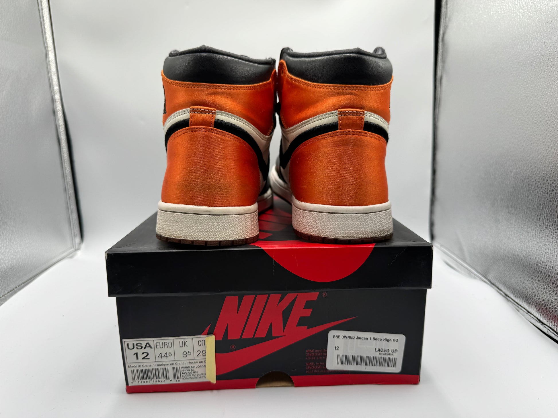 PRE OWNED Jordan 1 Retro High OG Satin Shattered Backboard (Women's)