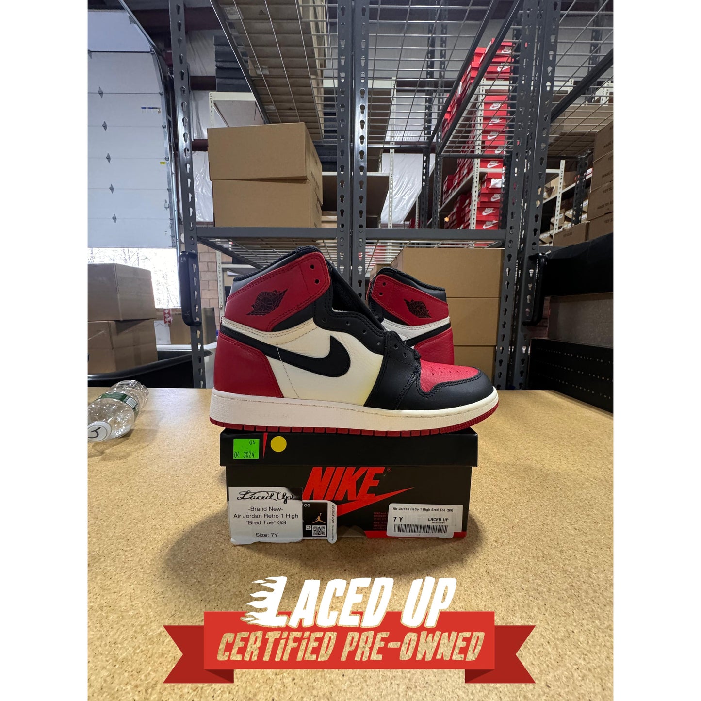 Air Jordan Retro 1 "Bred Toe" *Conditional* GS