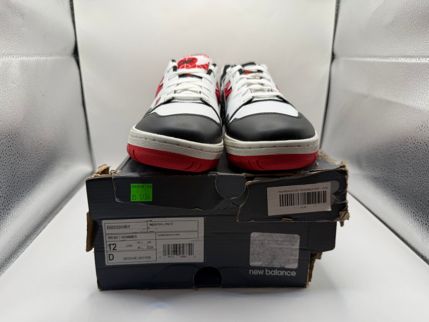 New Balance 550 ‘White Black Red’ No Box