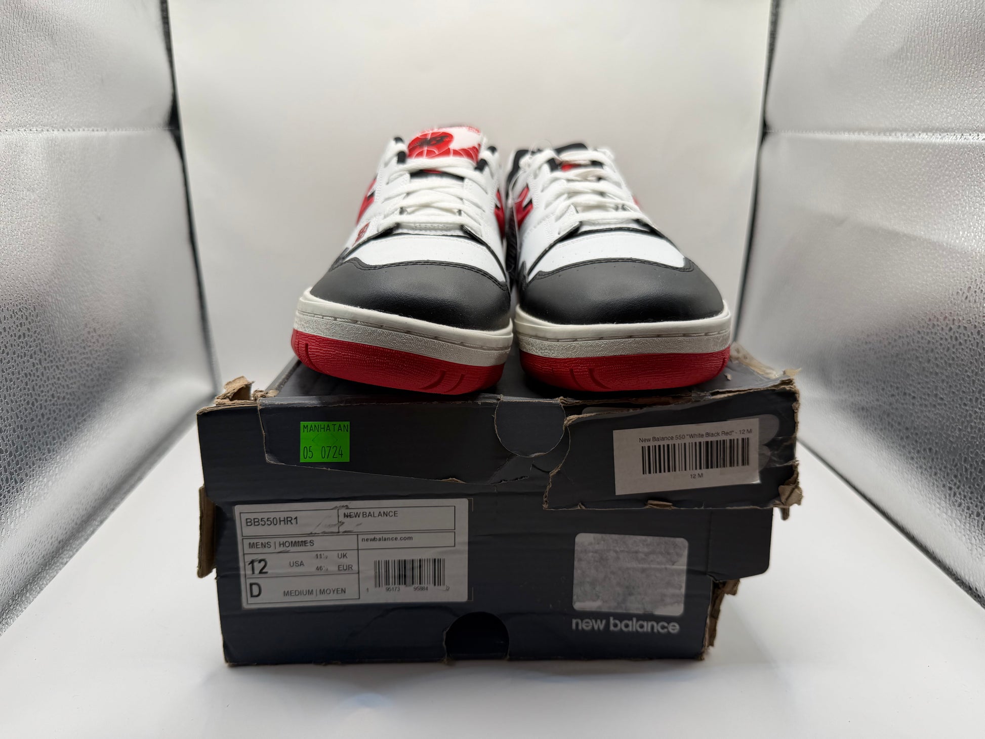 New Balance 550 ‘White Black Red’ No Box