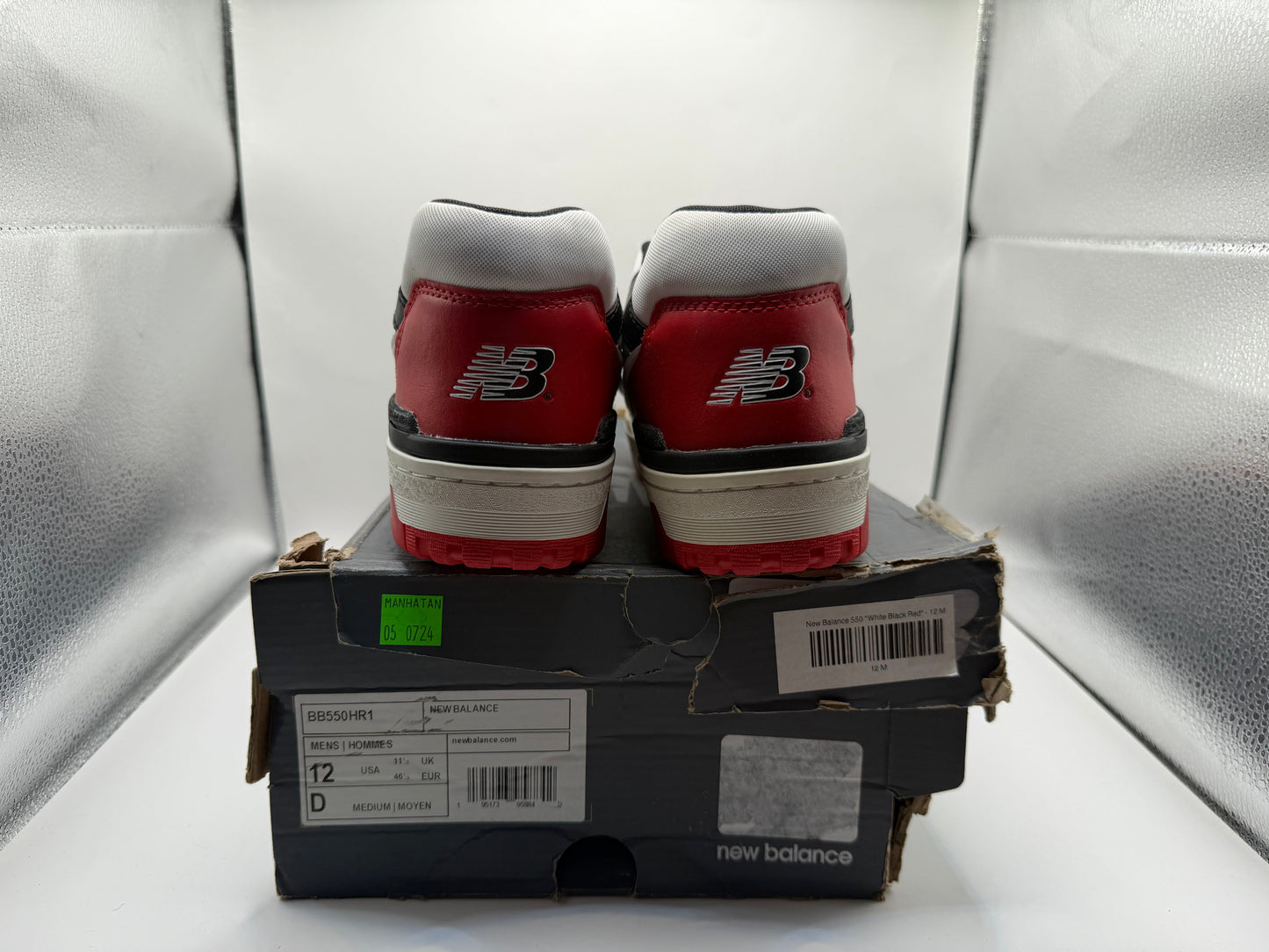 New Balance 550 ‘White Black Red’ No Box