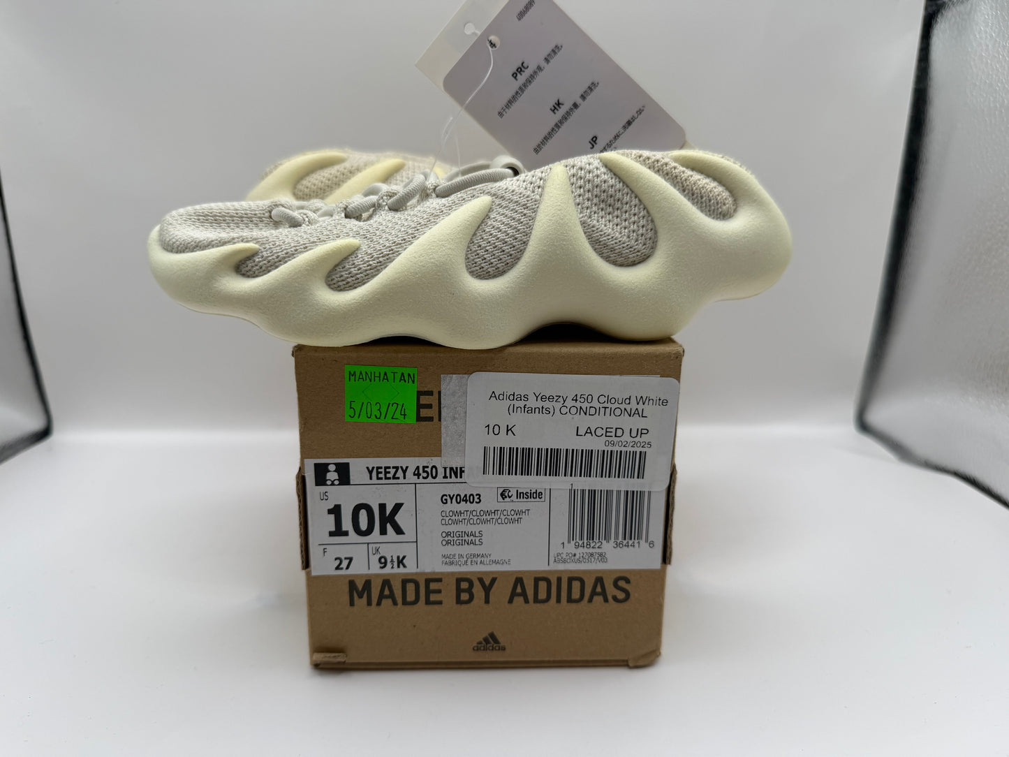 Adidas Yeezy 450 Cloud White (Infants) CONDITIONAL
